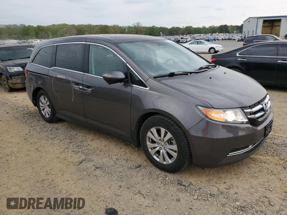 2016 Honda Odyssey EX-L with VIN 5FNRL5H66GB141610, listed as a Copart auction lot 51547135 with 76,542 mi miles and Clean Title. Bid and sale history available at DreamBid. Image 4.