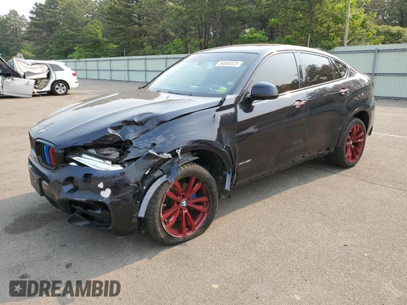2015 BMW X6 xDrive35i with VIN 5UXKU2C54F0N76309, listed as a Copart auction lot 54869323 with 36,506 mi miles. Bid and sale history available at carsss.com. Image 1.
