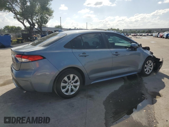 2021 Toyota Corolla LE with VIN 5YFEPMAE8MP236376, listed as a Copart auction lot 51370705 with 43,029 mi miles and Salvage Title. Bid and sale history available at carsss.com. Image 3.