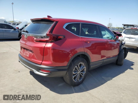 2022 Honda CR-V EX with VIN 5J6RW1H57NA005140, listed as a Copart auction lot 51811215 with 39,807 mi miles and Salvage Title. Bid and sale history available at carsss.com. Image 3.