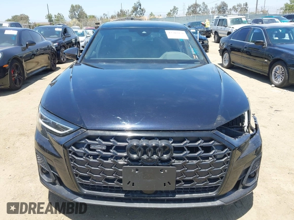 2024 Audi A8 with VIN WAULDAF89RN003075, listed as a IAAI auction lot 42502959 with 4,409 mi miles and . Bid and sale history available at DreamBid. Image 12.