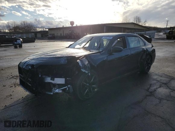 2023 BMW 7 Series 760i xDrive with VIN WBA33EJ0XPCM80117, listed as a Copart auction lot 84407104 with Not provided miles and Salvage title. Bid and sale history available at DreamBid. Image 1.