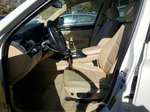 2011 BMW X3 28i with VIN 5UXWX5C51BL711104, listed as a Copart auction lot 79857104 with 86,855 mi miles and Salvage Title. Bid and sale history available at DreamBid. Image 7.