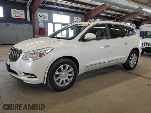 2015 Buick Enclave Leather with VIN 5GAKVBKD9FJ174238, listed as a Copart auction lot 50135475 with 147,779 mi miles and Salvage Title. Bid and sale history available at carsss.com. Image 1.