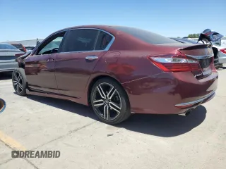 2016 Honda Accord Sport with VIN 1HGCR2F55GA051470, listed as a Copart auction lot 61557005 with 79,305 mi miles and Salvage title. Bid and sale history available at DreamBid. Image 2.