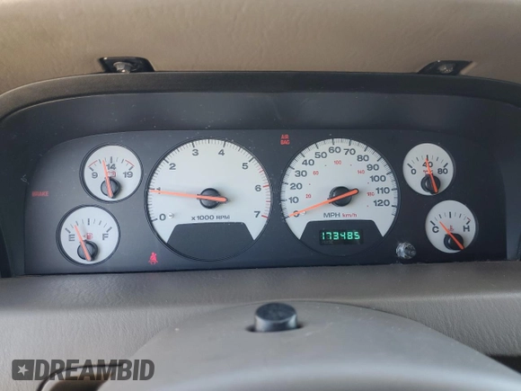 2001 Jeep Grand Cherokee Limited with VIN 1J4GW58N61C628066, listed as a Copart auction lot 52054365 with 173,485 mi miles and Salvage Title. Bid and sale history available at carsss.com. Image 9.