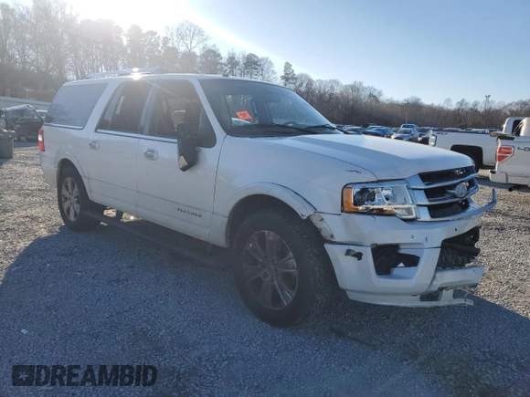 2016 Ford Expedition EL Platinum with VIN 1FMJK1MT3GEF36197, listed as a Copart auction lot 86983904 with 239,657 mi miles and Salvage Title. Bid and sale history available at carsss.com. Image 4.