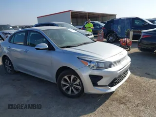 2022 Kia Rio S with VIN 3KPA24AD9NE441681, listed as a IAAI auction lot 41791506 with 35,913 mi miles and . Bid and sale history available at carsss.com. Image 1.
