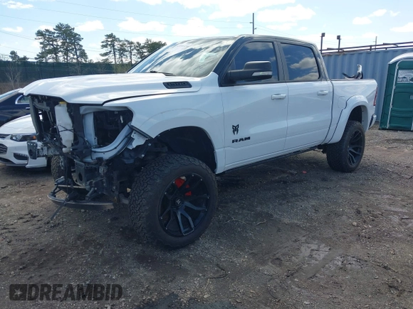 2022 Ram 1500 Big Horn with VIN 1C6SRFFT7NN204928, listed as a IAAI auction lot 41991645 with 15,597 mi miles. Bid and sale history available at carsss.com. Image 20.