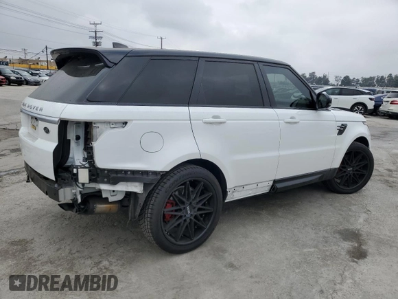 2018 Land Rover Range Rover Sport HSE with VIN SALWR2RV8JA807770, listed as a Copart auction lot 45088064 with 77,209 mi miles and Salvage Title. Bid and sale history available at carsss.com. Image 3.