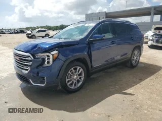 2023 GMC Terrain SLT z VIN 3GKALPEG9PL118866, wystawiony jako Copart lot #60796905 z przebiegiem 54 472 mil mil oraz Czysty tytuł • Clean title. Historia ofert i sprzedaży dostępna na DreamBid. Obrazek 1.