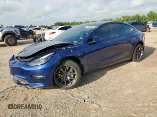 2022 Tesla Model 3 z VIN 5YJ3E1EA2NF343603, wystawiony jako Copart lot #59758095 z przebiegiem 14 965 mil mil oraz Szkoda całkowita • Salvage title. Historia ofert i sprzedaży dostępna na DreamBid. Obrazek 1.