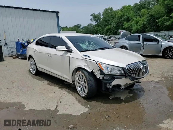 2014 Buick LaCrosse Premium I with VIN 1G4GD5G30EF158192, listed as a Copart auction lot 60464335 with 68,660 mi miles and Salvage title. Bid and sale history available at DreamBid. Image 13.