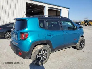2022 Jeep Renegade Trailhawk with VIN ZACNJDC19NPN67837, listed as a Copart auction lot 48303205 with 16,855 mi miles and Salvage Title. Bid and sale history available at DreamBid. Image 3.
