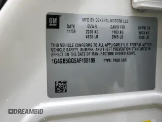 2010 Buick LaCrosse with VIN 1G4GB5GG5AF158109, listed as a Copart auction lot 72920344 with 118,417 mi miles and Non repairable. Bid and sale history available at DreamBid. Image 13.