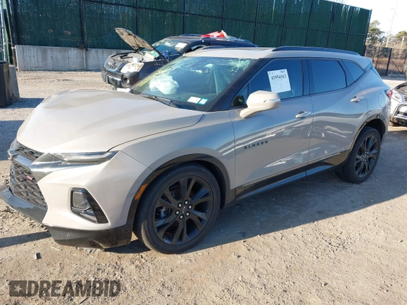 2021 Chevrolet Blazer RS with VIN 3GNKBKRS1MS524220, listed as a IAAI auction lot 41954163 with 68,759 mi miles and . Bid and sale history available at DreamBid. Image 18.