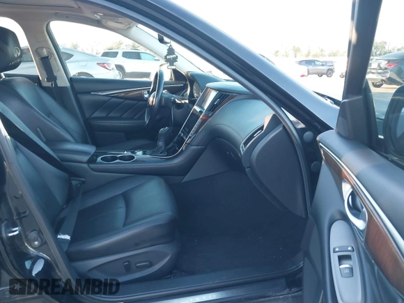 2018 Infiniti Q50 3.0t LUXE with VIN JN1EV7AP7JM363310, listed as a IAAI auction lot 40924400 with 103,578 mi miles. Bid and sale history available at carsss.com. Image 5.