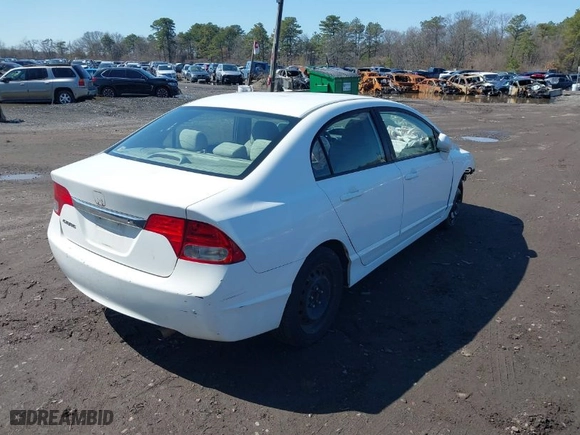 2010 Honda Civic Sdn LX with VIN 2HGFA1F53AH501544, listed as a IAAI auction lot 41888681 with 156,588 mi miles. Bid and sale history available at carsss.com. Image 4.