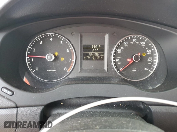 2012 Volkswagen Jetta SE with VIN 3VWDP7AJ8CM451446, listed as a Copart auction lot 61433295 with 134,196 mi miles and Salvage title. Bid and sale history available at DreamBid. Image 9.