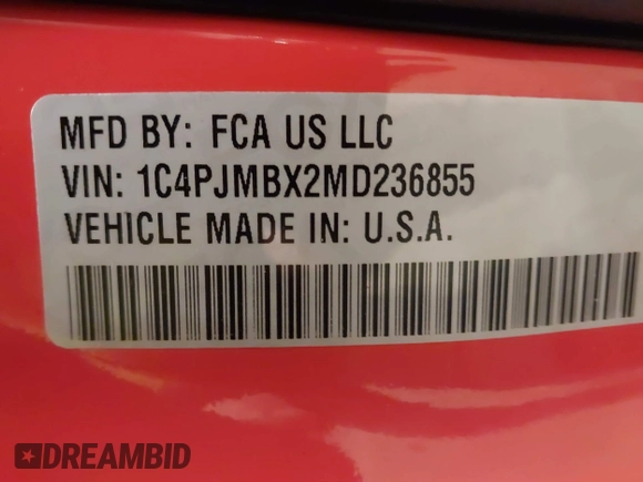2021 Jeep Cherokee Trailhawk с VIN 1C4PJMBX2MD236855, выставлен на аукционе IAAI как лот 41254855 с пробегом 18 452 миль миль и . История ставок и продаж доступна на DreamBid. Изображение 9.