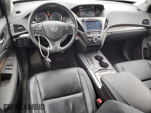 2019 Acura MDX Technology with VIN 5J8YD3H50KL011673, listed as a Copart auction lot 60538285 with 33,677 mi miles and Salvage title. Bid and sale history available at DreamBid. Image 8.