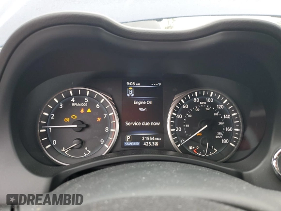 2021 Infiniti Q50 Sensory with VIN JN1EV7CP7MM703492, listed as a Copart auction lot 86268244 with 21,554 mi miles and Salvage title. Bid and sale history available at DreamBid. Image 9.