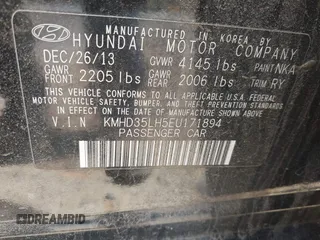2014 Hyundai Elantra GT with VIN KMHD35LH5EU171894, listed as a IAAI auction lot 42123853 with 97,541 mi miles. Bid and sale history available at carsss.com. Image 9.