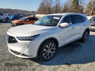 2022 Acura MDX w/Technology Package with VIN 5J8YE1H43NL032577, listed as a Copart auction lot 89393715 with 41,181 mi miles and Salvage Title. Bid and sale history available at carsss.com. Image 1.