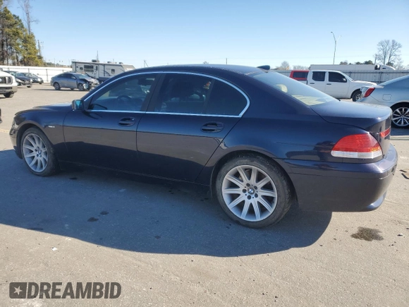 2003 BMW 7 Series 745i z VIN WBAGL63433DP63566, wystawiony jako Copart lot #87365424 z przebiegiem 167 697 mil mil oraz Szkoda całkowita • Salvage title. Historia ofert i sprzedaży dostępna na DreamBid. Obrazek 2.
