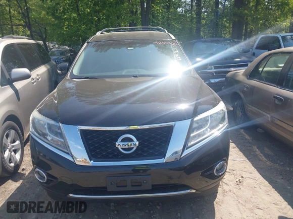 2016 Nissan Pathfinder SV with VIN 5N1AR2MN3GC664163, listed as a IAAI auction lot 42071463 with 214,767 mi miles. Bid and sale history available at carsss.com. Image 12.
