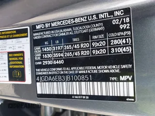 2018 Mercedes-Benz GLE 43 AMG with VIN 4JGDA6EB3JB100851, listed as a IAAI auction lot 41791759 with 70,155 mi miles and . Bid and sale history available at DreamBid. Image 9.