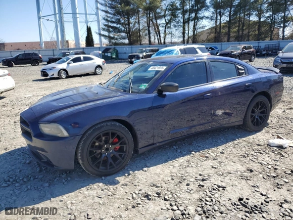 2014 Dodge Charger SXT with VIN 2C3CDXHGXEH369242, listed as a Copart auction lot 48421895 with 164,690 mi miles and Salvage Title. Bid and sale history available at carsss.com. Image 1.