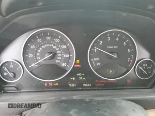 2015 BMW 3 Series 328i with VIN WBA3C1C58FP851977, listed as a Copart auction lot 52918995 with 79,291 mi miles and Salvage title. Bid and sale history available at DreamBid. Image 9.