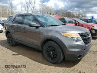 2015 Ford Utility Police Interceptor with VIN 1FM5K8AR9FGB61356, listed as a Copart auction lot 53762895 with 163,215 mi miles and Clean Title. Bid and sale history available at carsss.com. Image 4.