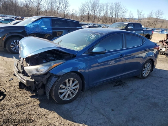 2015 Hyundai Elantra Limited with VIN KMHDH4AE7FU281903, listed as a Copart auction lot 49400465 with 164,684 mi miles and Salvage Title. Bid and sale history available at carsss.com. Image 1.