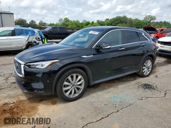 2019 Infiniti QX50 Essential with VIN 3PCAJ5M14KF110135, listed as a Copart auction lot 53288415 with 155,063 mi miles and Salvage title. Bid and sale history available at DreamBid. Image 1.