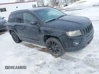 2014 Jeep Compass Sport with VIN 1C4NJCBA0ED680136, listed as a IAAI auction lot 41620604 with 1 mi miles. Bid and sale history available at carsss.com. Image 1.