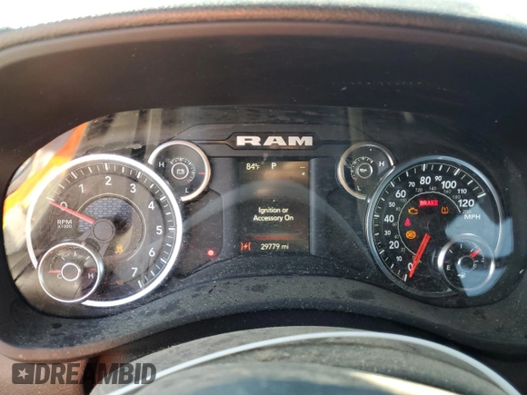 2023 Ram 2500 Tradesman with VIN 3C6UR5CJ0PG534850, listed as a Copart auction lot 60032284 with 29,779 mi miles and Salvage title. Bid and sale history available at DreamBid. Image 9.