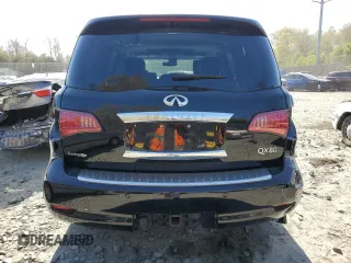 2014 Infiniti QX80 with VIN JN8AZ2NC8E9351805, listed as a Copart auction lot 51715735 with 130,943 mi miles and Salvage Title. Bid and sale history available at carsss.com. Image 6.