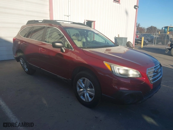 2015 Subaru Outback 2.5i with VIN 4S4BSAAC3F3242687, listed as a IAAI auction lot 41381062 with 70,482 mi miles. Bid and sale history available at carsss.com. Image 1.