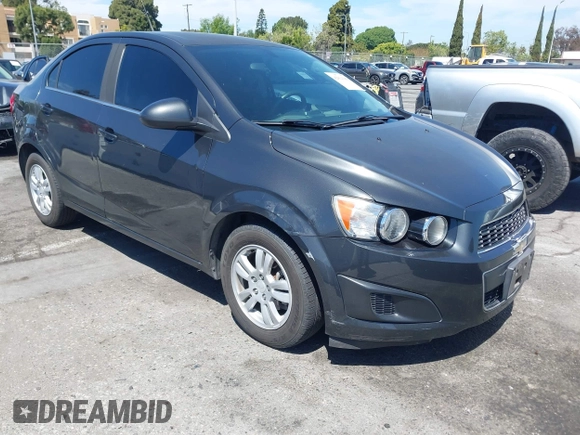 2014 Chevrolet Sonic LT with VIN 1G1JC5SB7E4146444, listed as a IAAI auction lot 42014386 with 85,122 mi miles and . Bid and sale history available at DreamBid. Image 1.