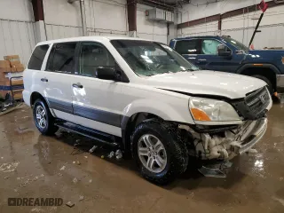 2005 Honda Pilot LX with VIN 2HKYF18175H567563, listed as a Copart auction lot 45208265 with 189,847 mi miles and Non Repairable. Bid and sale history available at carsss.com. Image 4.