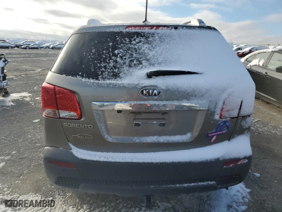 2011 Kia Sorento LX with VIN 5XYKTCA13BG003237, listed as a Copart auction lot 45568545 with 201,549 mi miles and Salvage Title. Bid and sale history available at carsss.com. Image 6.