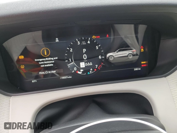 2023 Land Rover Range Rover Velar R-Dynamic S with VIN SALYT2EU6PA358069, listed as a Copart auction lot 81492404 with 19,557 mi miles and Salvage Title. Bid and sale history available at DreamBid. Image 9.