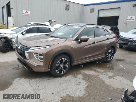 2022 Mitsubishi Eclipse Cross SE с VIN JA4ASWAA7NZ047483, выставлен на аукционе Copart как лот 51281385 с пробегом 35 393 миль миль и Списание • Salvage title. История ставок и продаж доступна на DreamBid. Изображение 1.