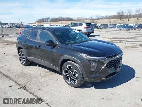 2024 Chevrolet Trax 2RS with VIN KL77LJE22RC154515, listed as a IAAI auction lot 41853588 with 24,114 mi miles and . Bid and sale history available at DreamBid. Image 1.