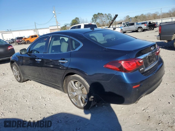 2015 Infiniti Q70 with VIN JN1BY1AR3FM562841, listed as a Copart auction lot 88765475 with 204,039 mi miles and Salvage title. Bid and sale history available at DreamBid. Image 2.