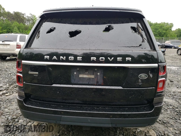 2020 Land Rover Range Rover Autobiography with VIN SALGV5SE1LA585829, listed as a Copart auction lot 54147064 with 83,016 mi miles and Salvage title. Bid and sale history available at DreamBid. Image 6.