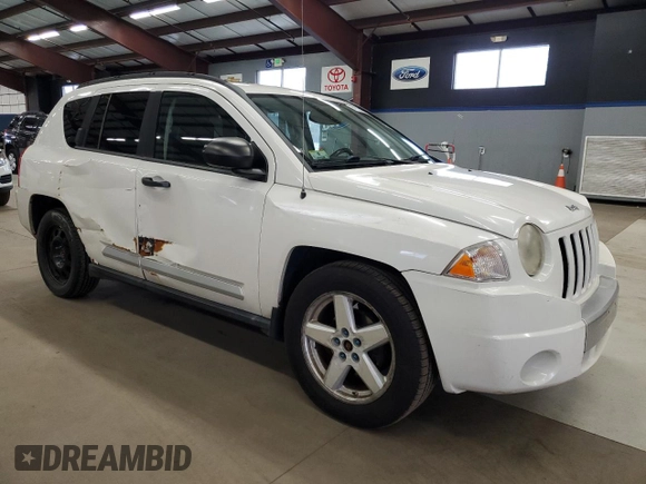 2007 Jeep Compass Limited with VIN 1J8FF57W97D103588, listed as a Copart auction lot 41534315 with 132,296 mi miles and Salvage Title. Bid and sale history available at carsss.com. Image 4.