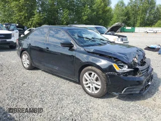 2015 Volkswagen Jetta S with VIN 3VW2K7AJ4FM247804, listed as a Copart auction lot 60654995 with Not provided miles and Salvage title. Bid and sale history available at DreamBid. Image 4.